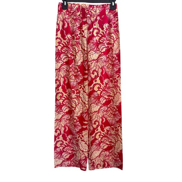 NWT! Lilly Pulitzer Bal Harbour Palazzo Poinsettia Red Island Vibes - Size XXS - Picture 5 of 8